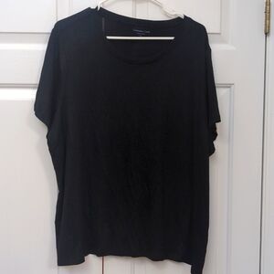 Coldwater Creek Black Short Sleeve Shell 2x